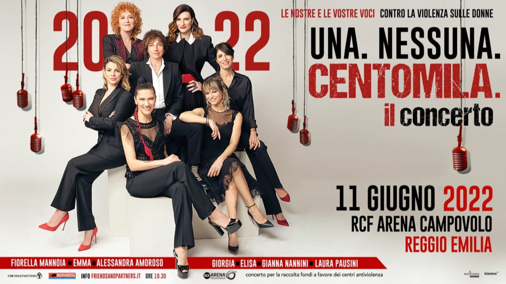 foto UNA. NESSUNA. CENTOMILA. IL CONCERTO INIZIERA' ALLE ORE 19:30