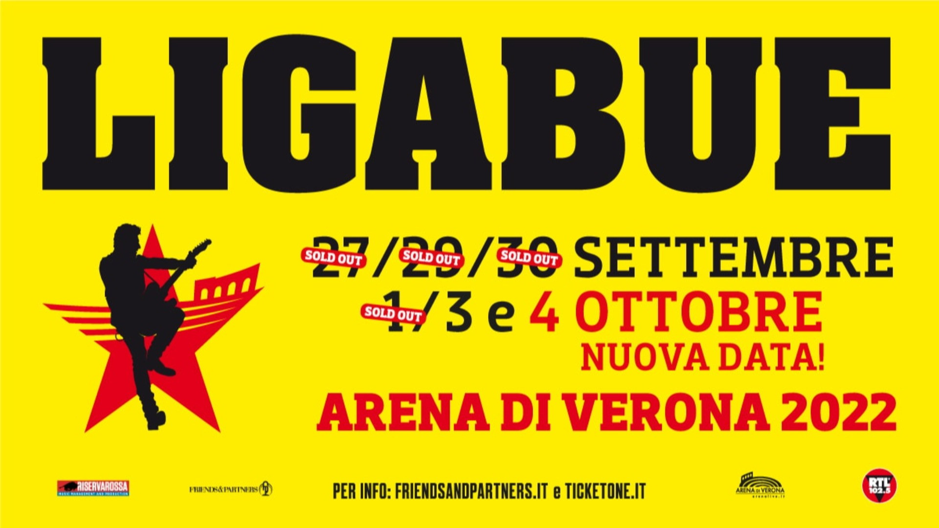 foto LIGABUE | A GRANDE RICHIESTA SI AGGIUNGE UNA SESTA DATA!