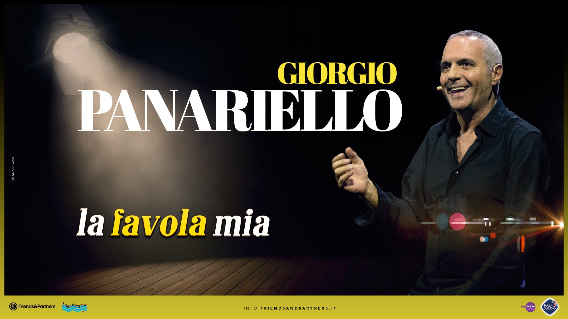foto GIORGIO PANARIELLO “LA FAVOLA MIA” | SI AGGIUNGONO 4 APPUNTAMENTI A FIRENZE
