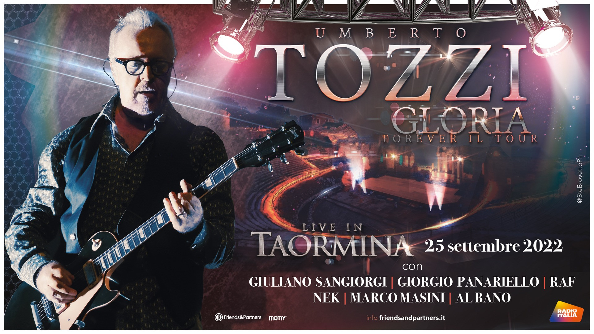 foto UMBERTO TOZZI | TANTI AMICI E COLLEGHI ALLA SERATA SPECIALE DI TAORMINA