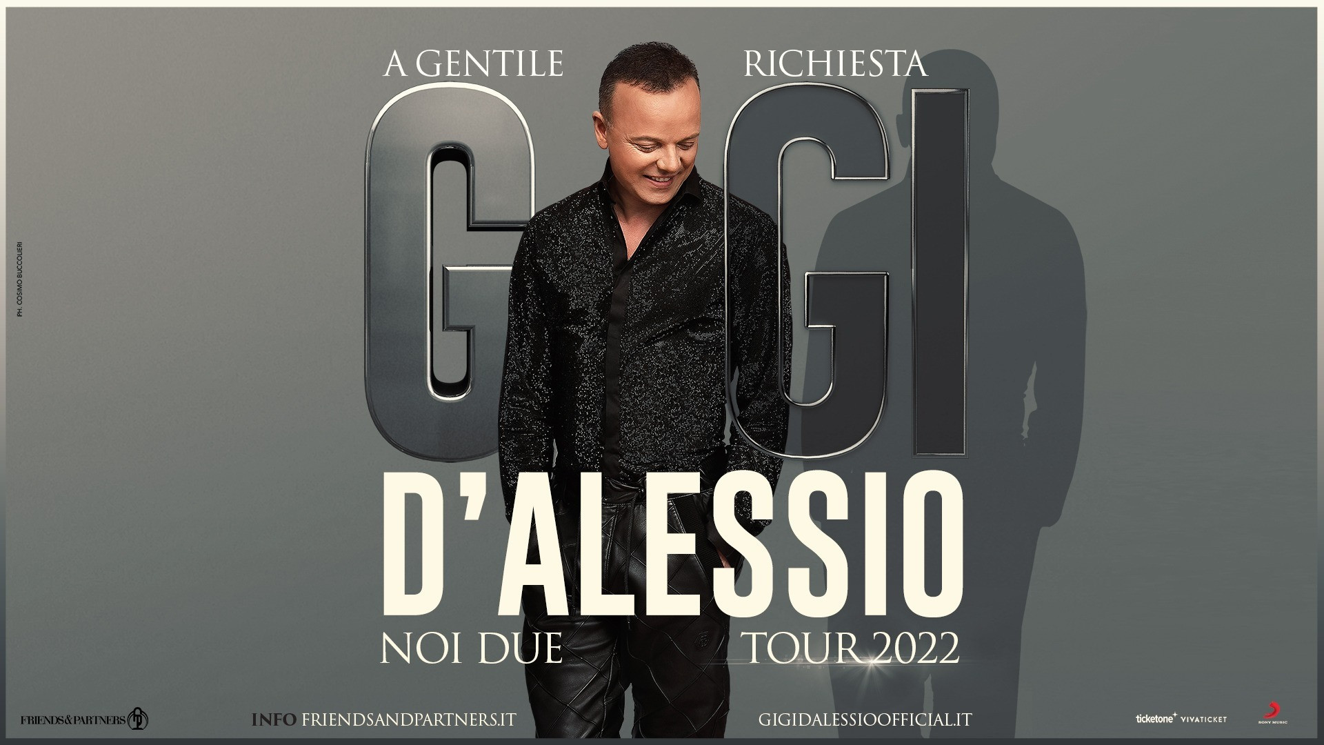 foto GIGI D'ALESSIO | AL VIA IL 6 OTTOBRE DA NAPOLI CON TRE DATE SOLD OUT IL "NOI DUE TOUR"