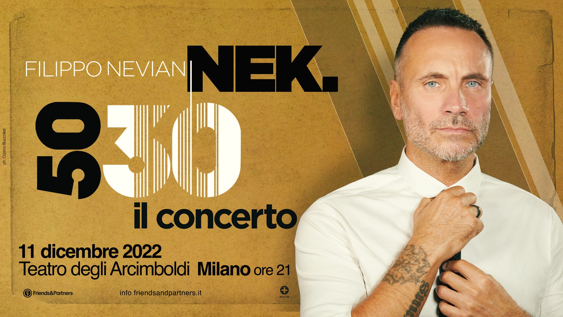 foto NEK | 50|30 IL CONCERTO, UN EVENTO UNICO L'11 DICEMBRE A MILANO!