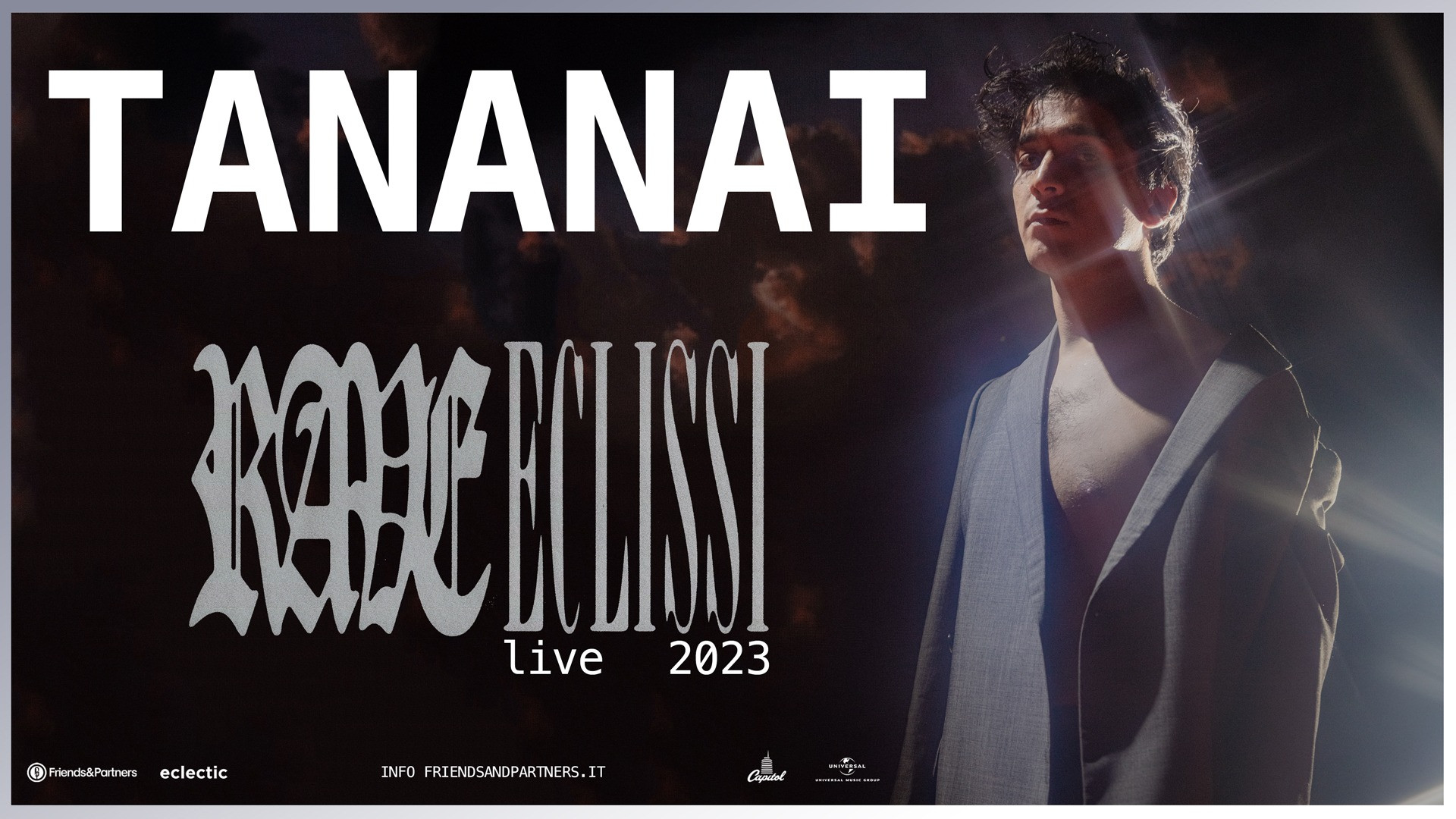 foto TANANAI | IL 25 NOVEMBRE FUORI IL PRIMO ALBUM D INEDITI "RAVE, ECLISSI"