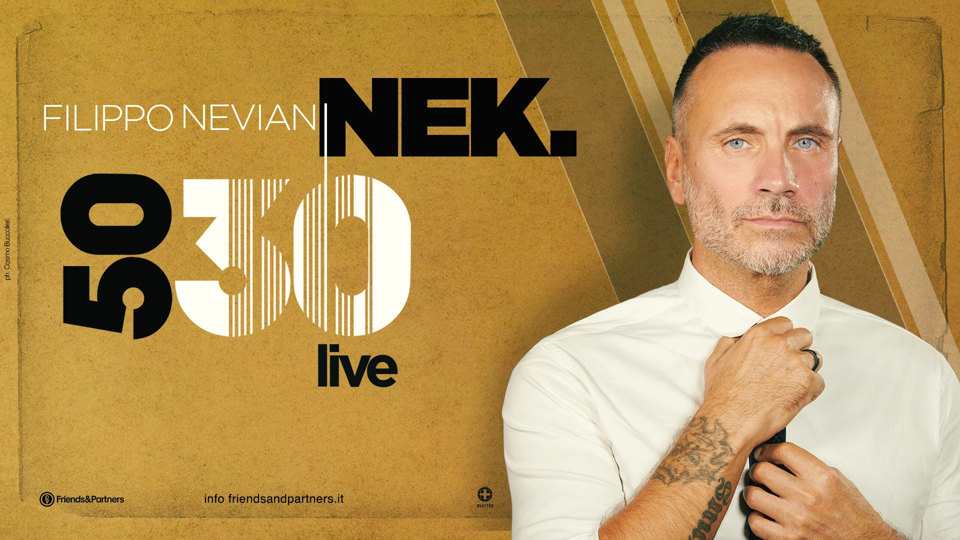 foto NEK | DALL'11 NOVEMBRE IN RADIO E IN DIGITALE IL NUOVO SINGOLO "LA TEORIA DEL CAOS"