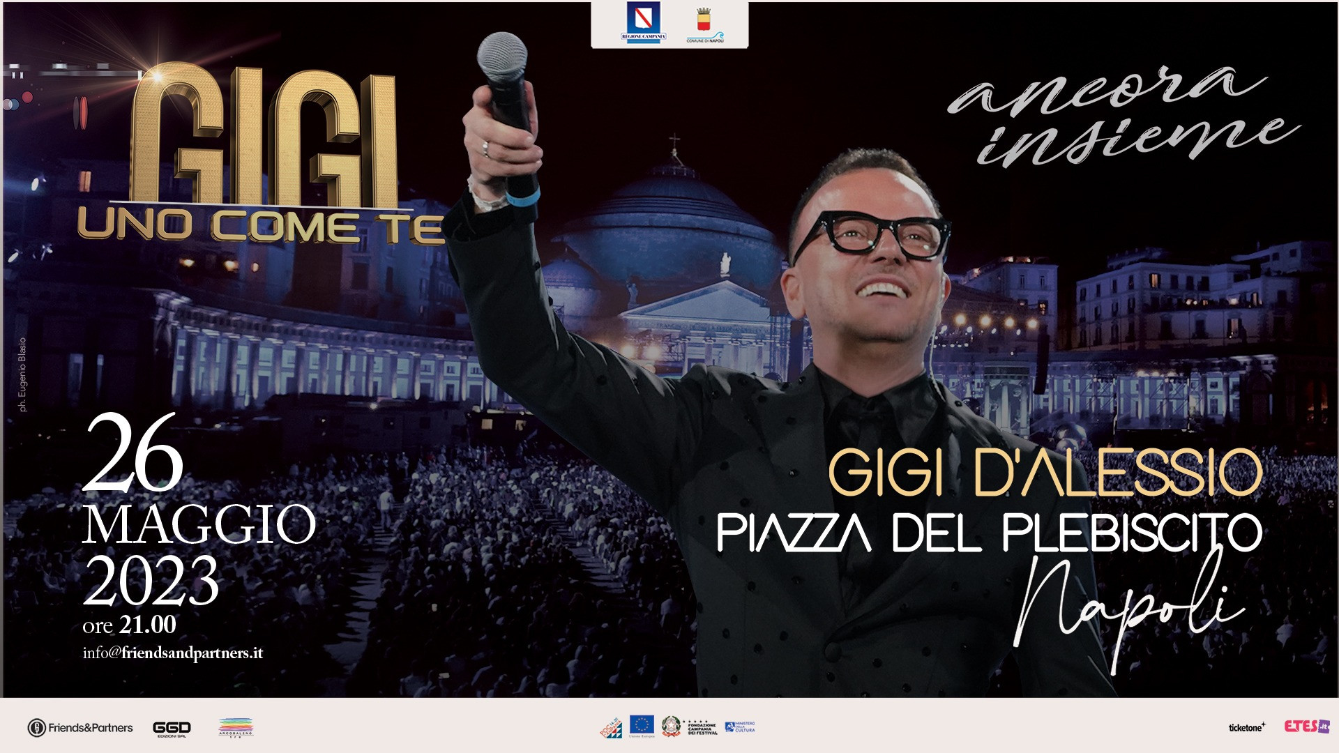 GIGI D'ALESSIO  ANNUNCIA UN EVENTO SPECIALE NEL 2023 GIGI - UNO