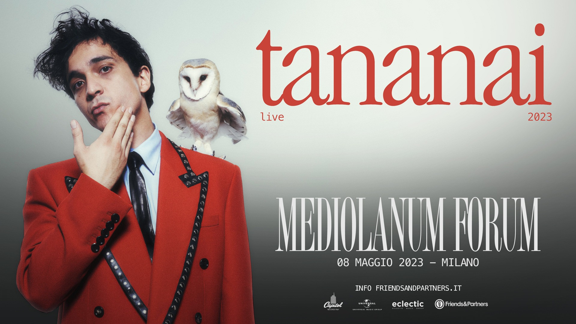 foto TANANAI | ANNUNCIA IL CAMBIO VENUE AL MEDIOLANUM FORUM