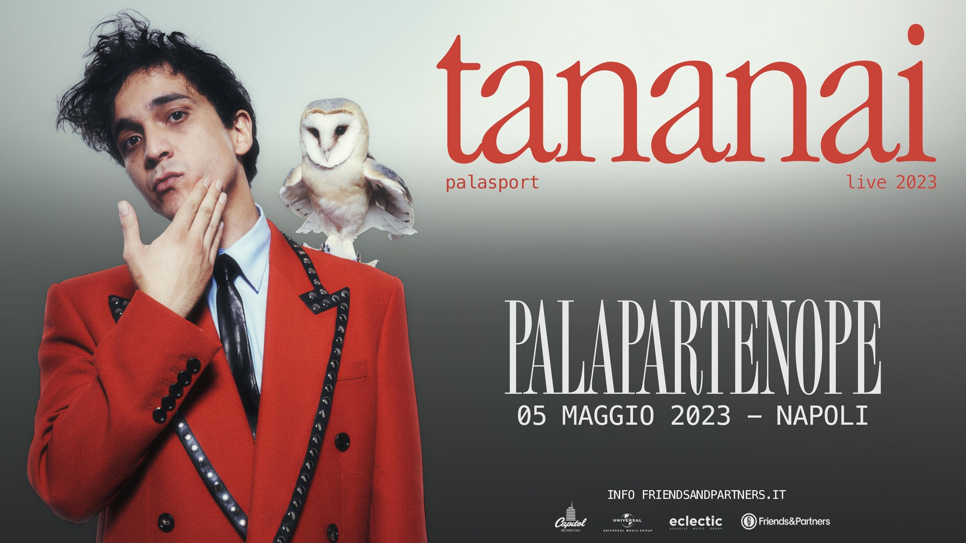 foto TANANAI | ANNUNCIA IL CAMBIO VENUE AL PALAPARTENOPE