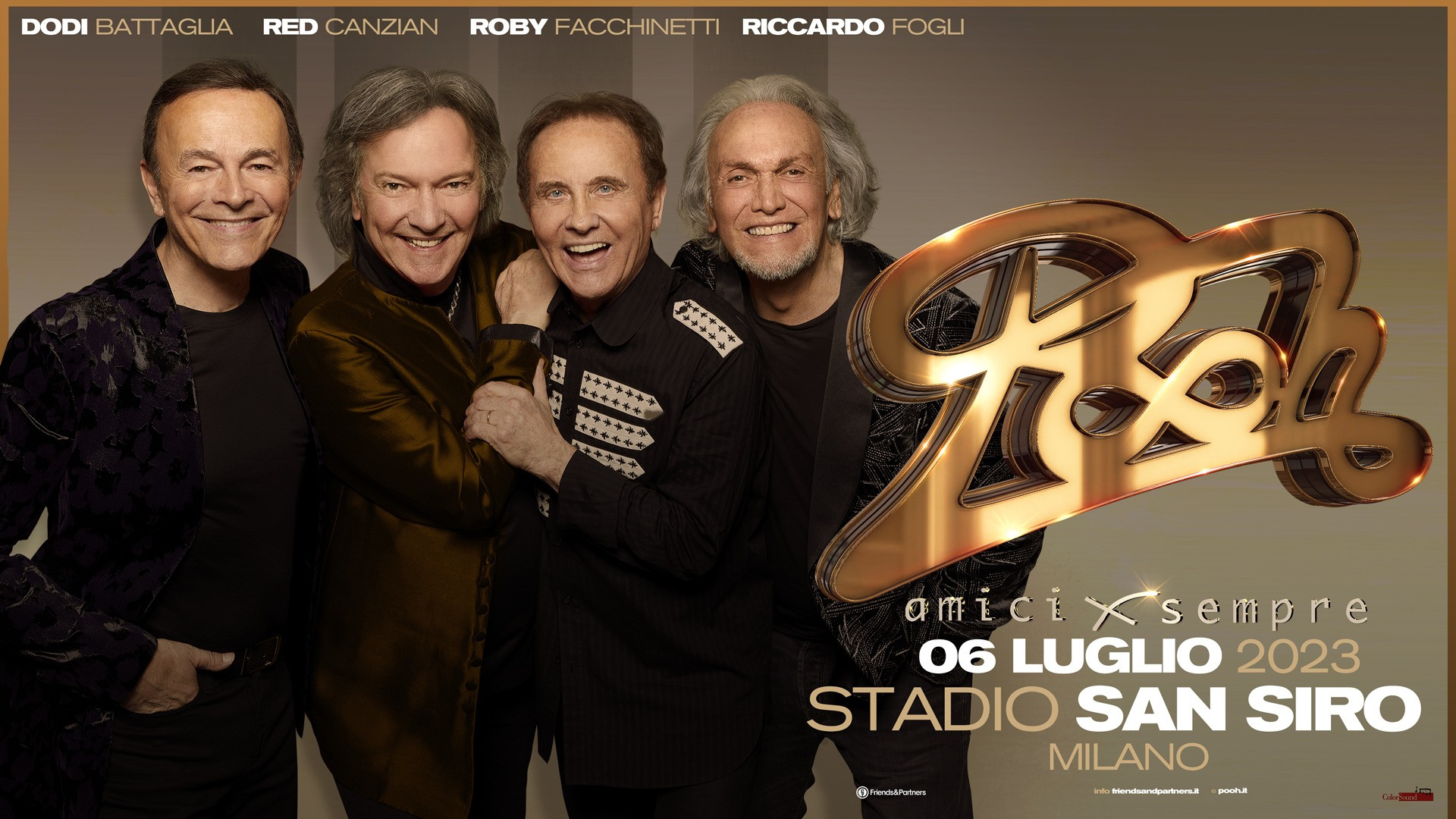 foto POOH | ANNUNCIANO UN EVENTO UNICO ALLO STADIO SAN SIRO IL 6 LUGLIO 2023