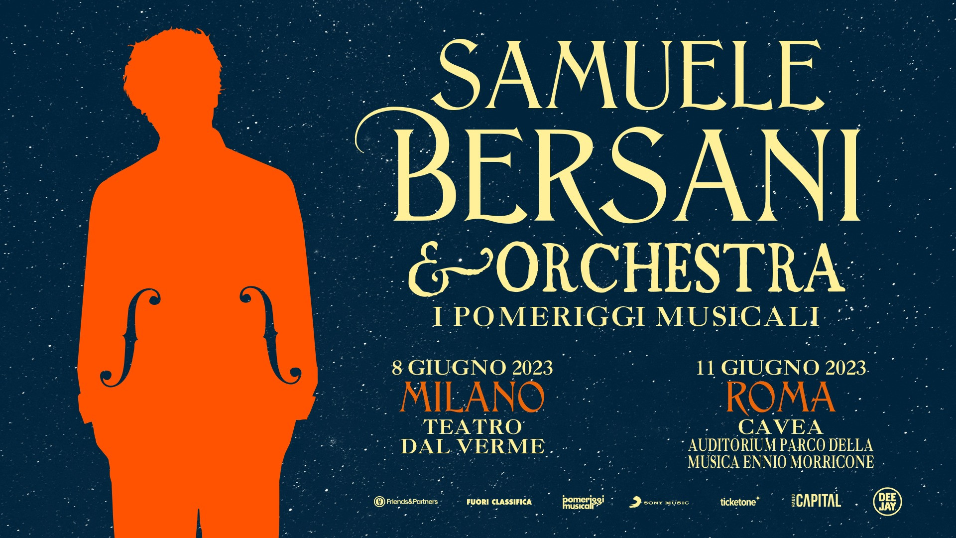 foto SAMUELE BERSANI | ANNUNCIA DUE EVENTI SPECIALI INSIEME ALL'ORCHESTRA DEI POMERIGGI MUSICALI
