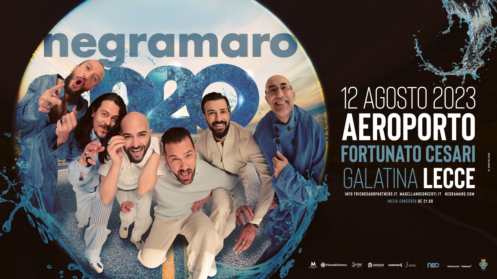 foto NEGRAMARO | ANNUNCIANO N20 BACK HOME, L'UNICA DATA IN PUGLIA ALL'AEROPORTO DI GALATINA LECCE