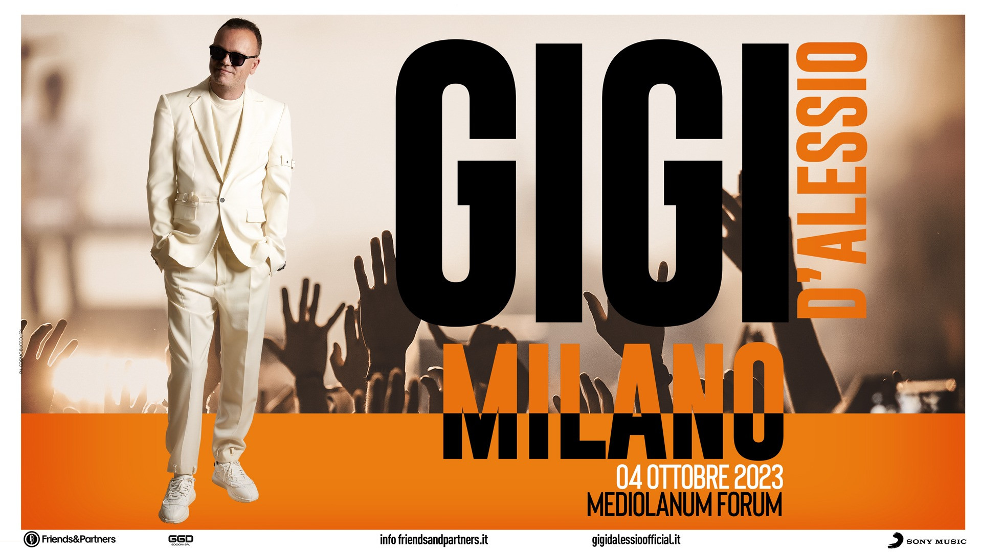 foto GIGI D'ALESSIO | NUOVO STREPITOSO APPUNTAMENTO LIVE AL MEDIOLANUM FORUM