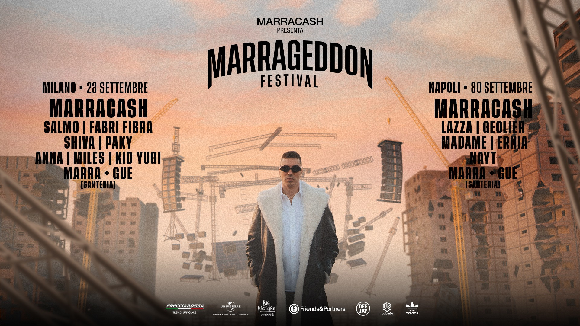 foto MARRACASH | ERNIA A NAPOLI  E ANNA e MILES A MILANO COMPLETANO LE LINE UP  DEL MARRAGEDDON FEST
