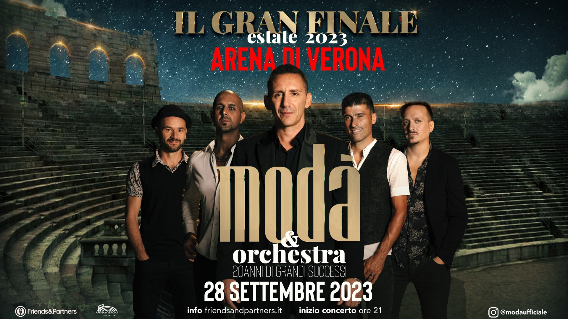 foto MODA' | ALE & FRANZ SARANNO OSPITI DEL GRAN FINALE ALL'ARENA DI VERONA DEI MODA'