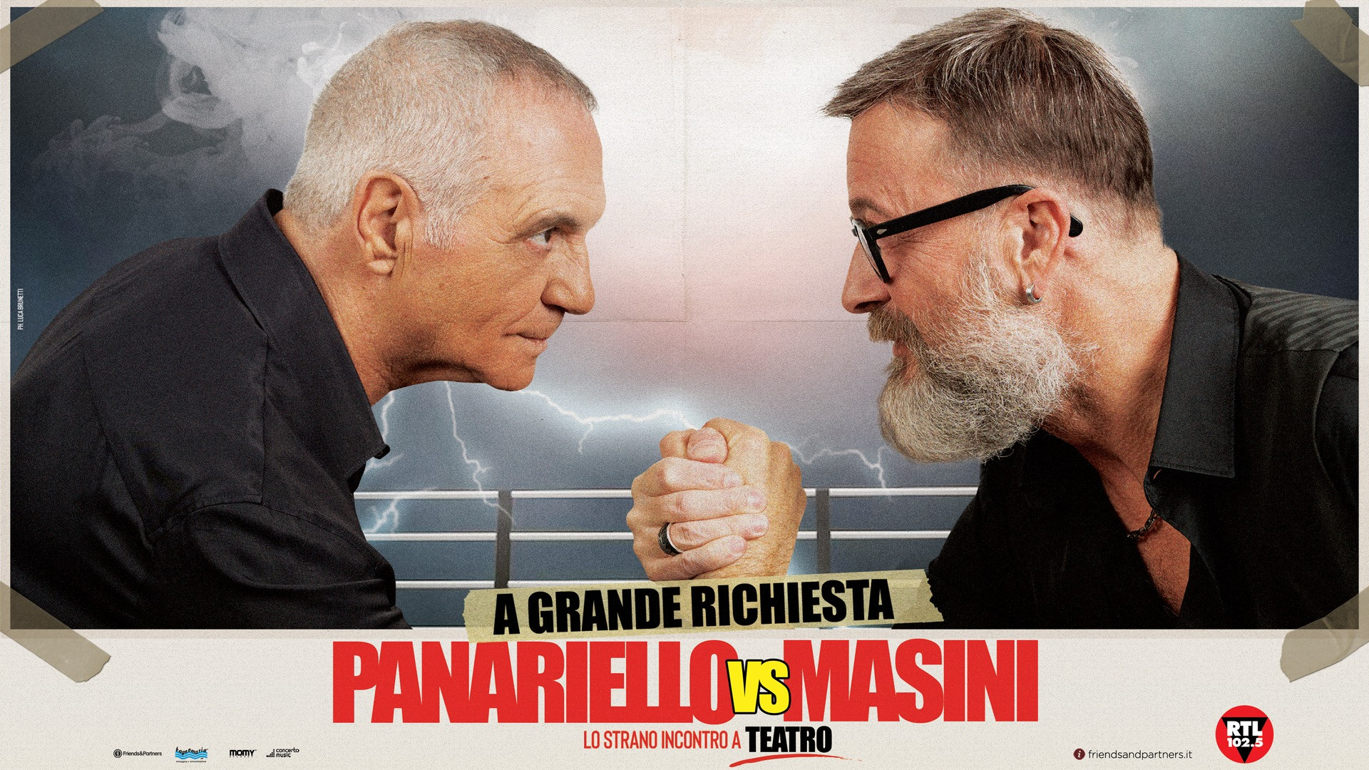 foto PANARIELLO VS MASINI | A GRANDE RICHIESTA LO STRANO INCONTRO ARRIVA NEI TEATRI DAL 25 NOVEMBRE