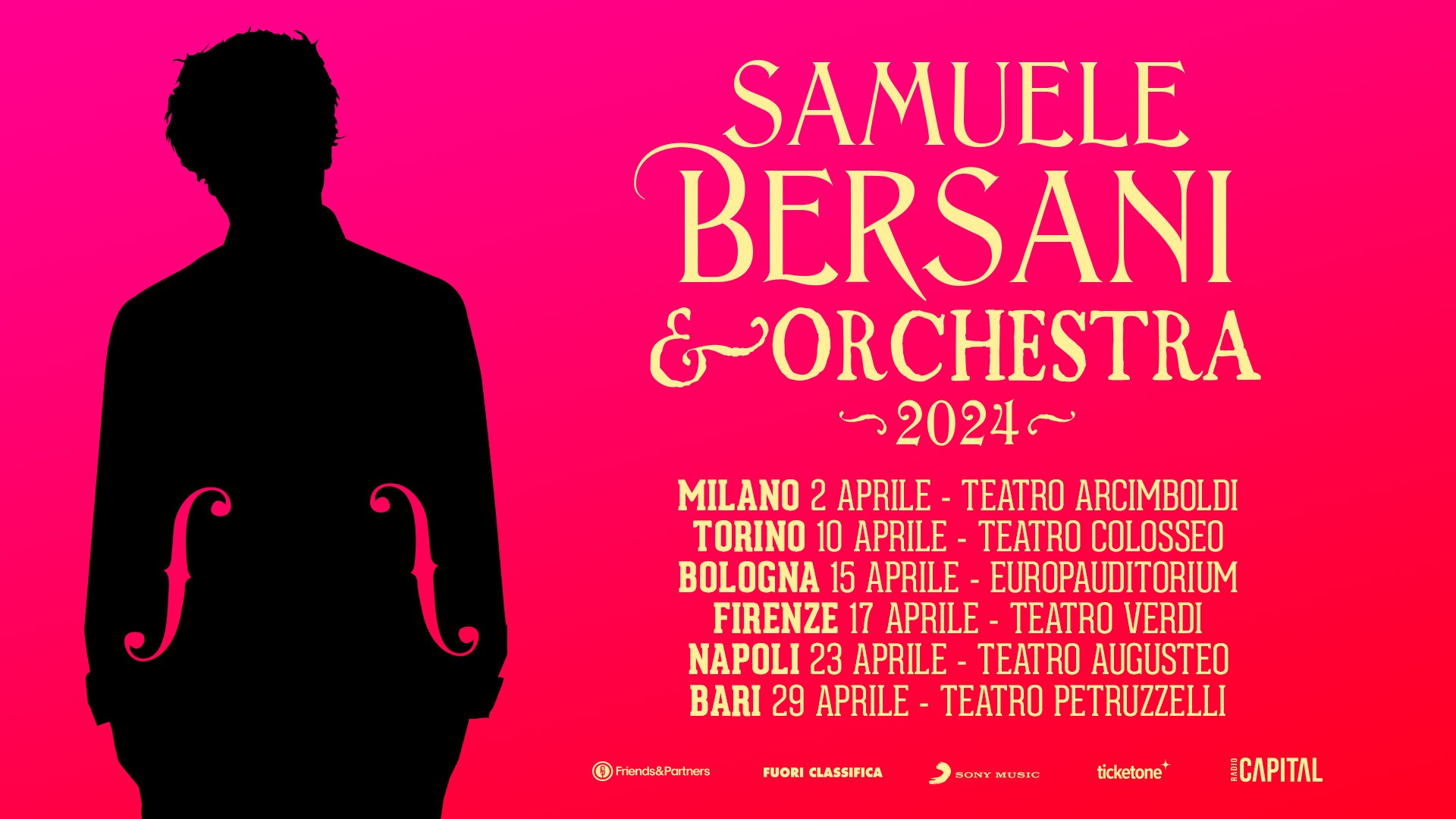 foto SAMUELE BERSANI | SAMUELE BERSANI & ORCHESTRA TOUR INDOOR 2024