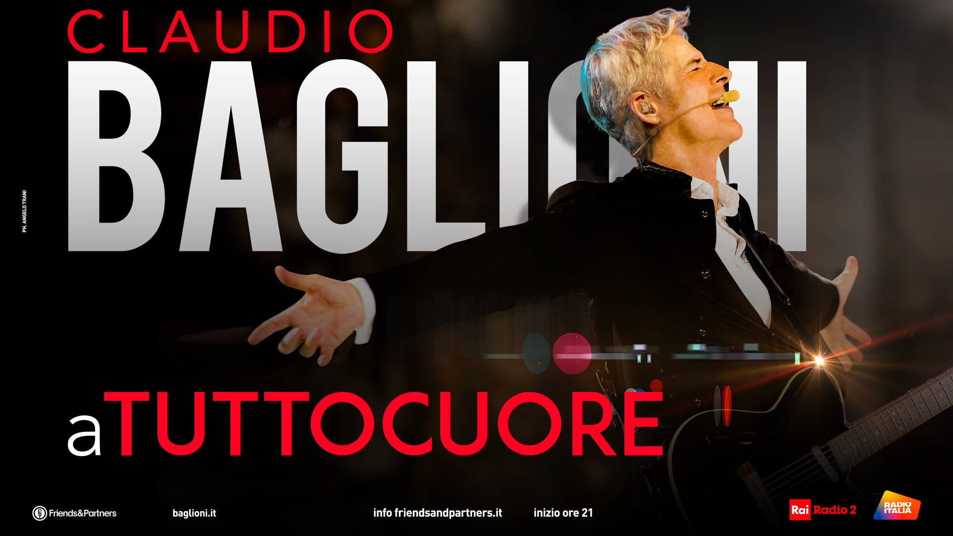 foto CLAUDIO BAGLIONI | aTUTTOCUORE TORNA A ROMA CON 3 NUOVE DATE