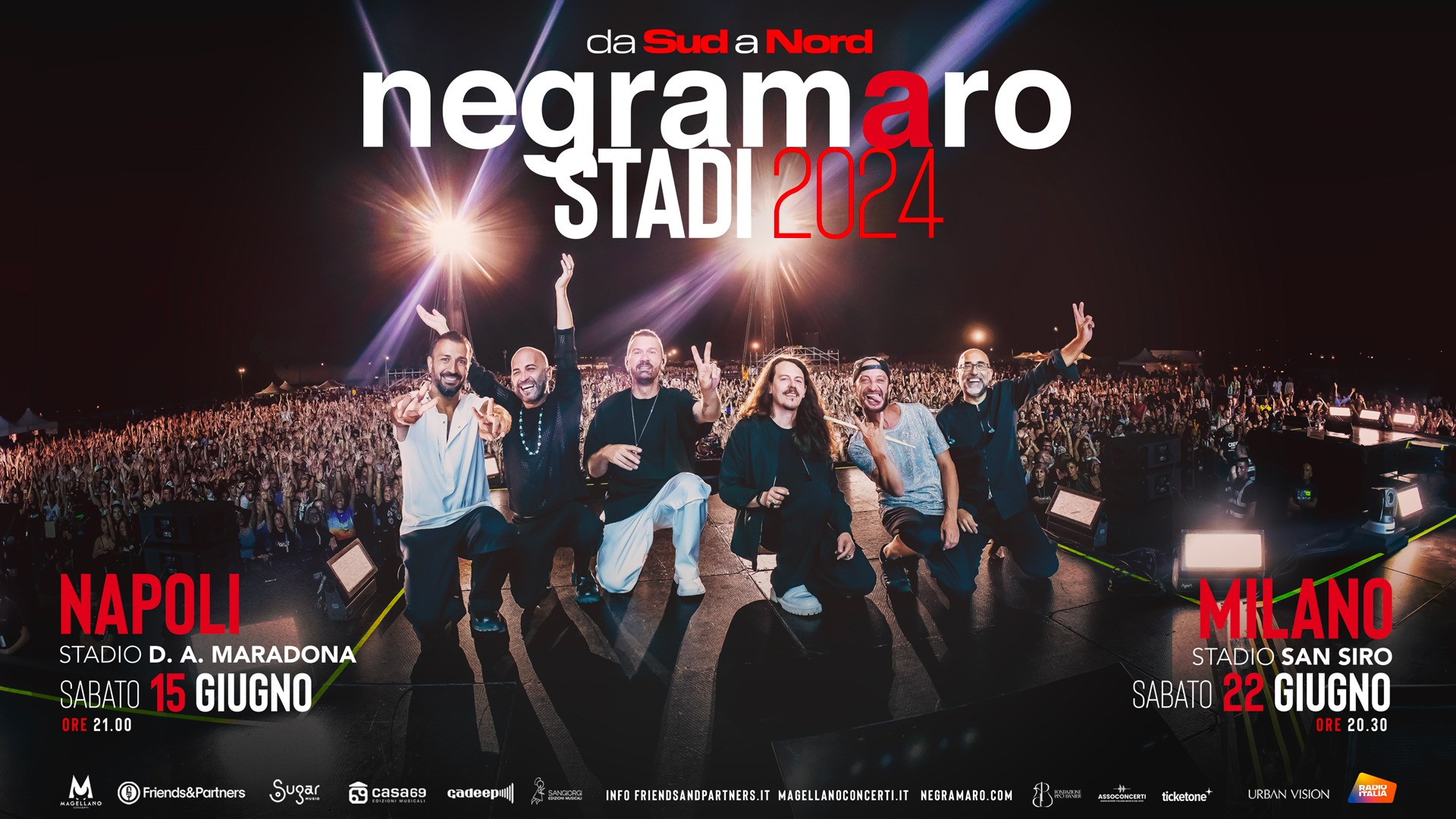 foto DUE IMPERDIBILI EVENTI PER IL RITORNO LIVE DELLA BAND NEGLI STADI