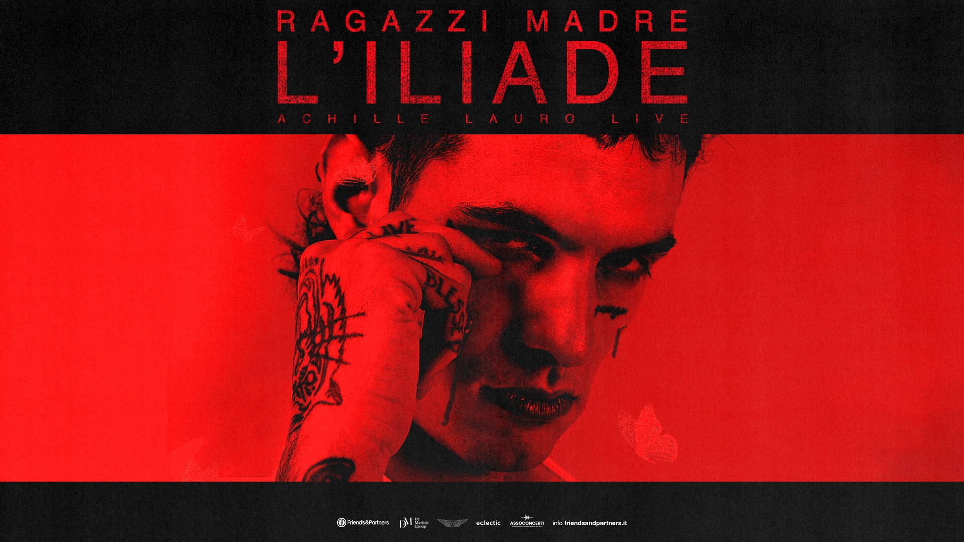 foto ACHILLE LAURO | ANNUNCIA "RAGAZZI MADRE - L'ILIADE" IL LIVE
