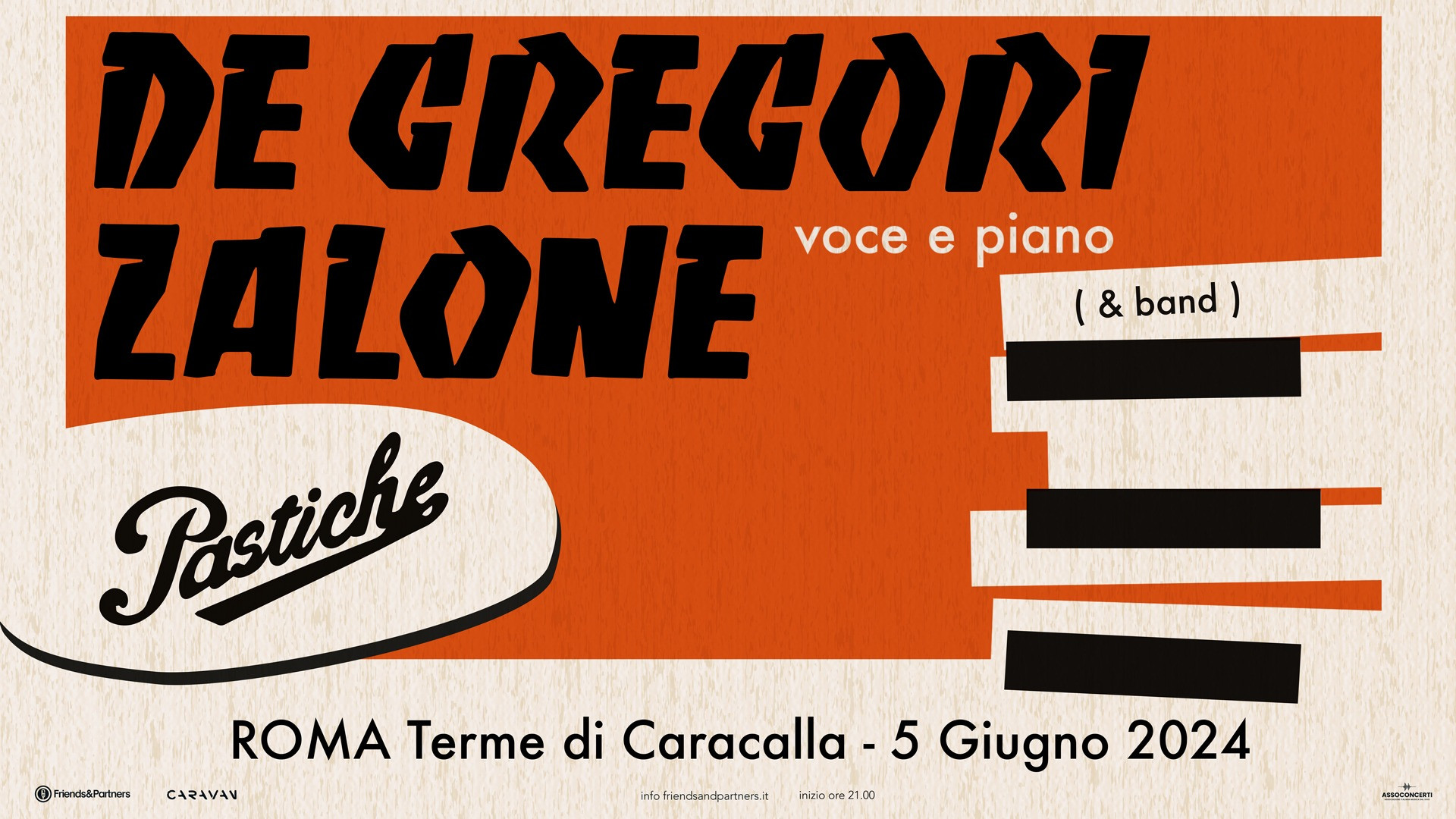 foto DE GREGORI ZALONE | Il 5 GIUGNO IN CONCERTO INSIEME ALLE TERME DI CARACALLA A ROMA