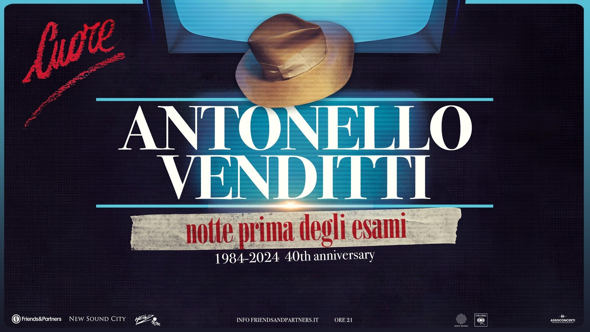 foto ANTONELLO VENDITTI | ANNUNCIATE NUOVE DATE NEI PALASPORT