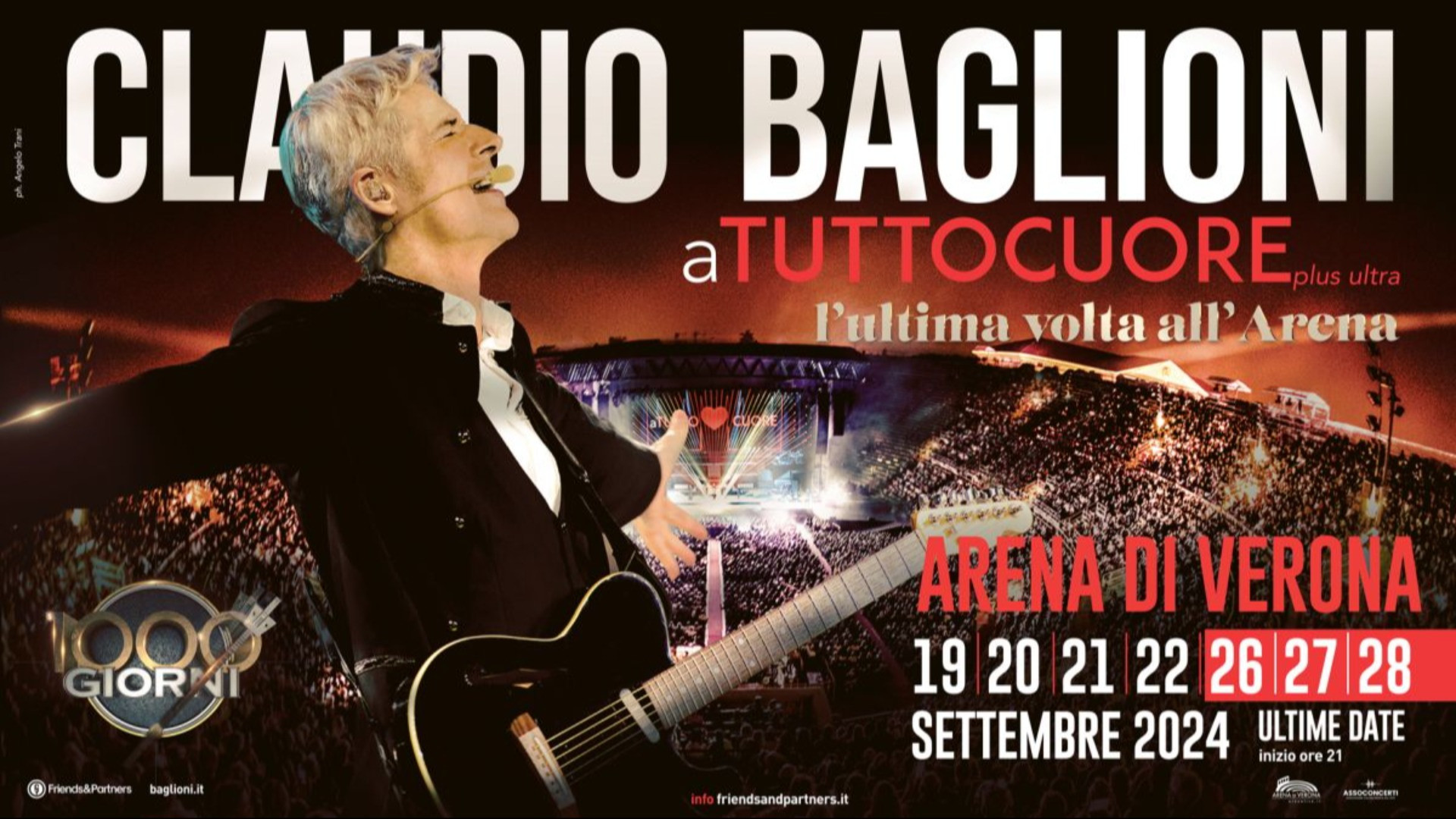 foto CLAUDIO BAGLIONI | SI AGGIUNGONO TRE NUOVE DATE A VERONA
