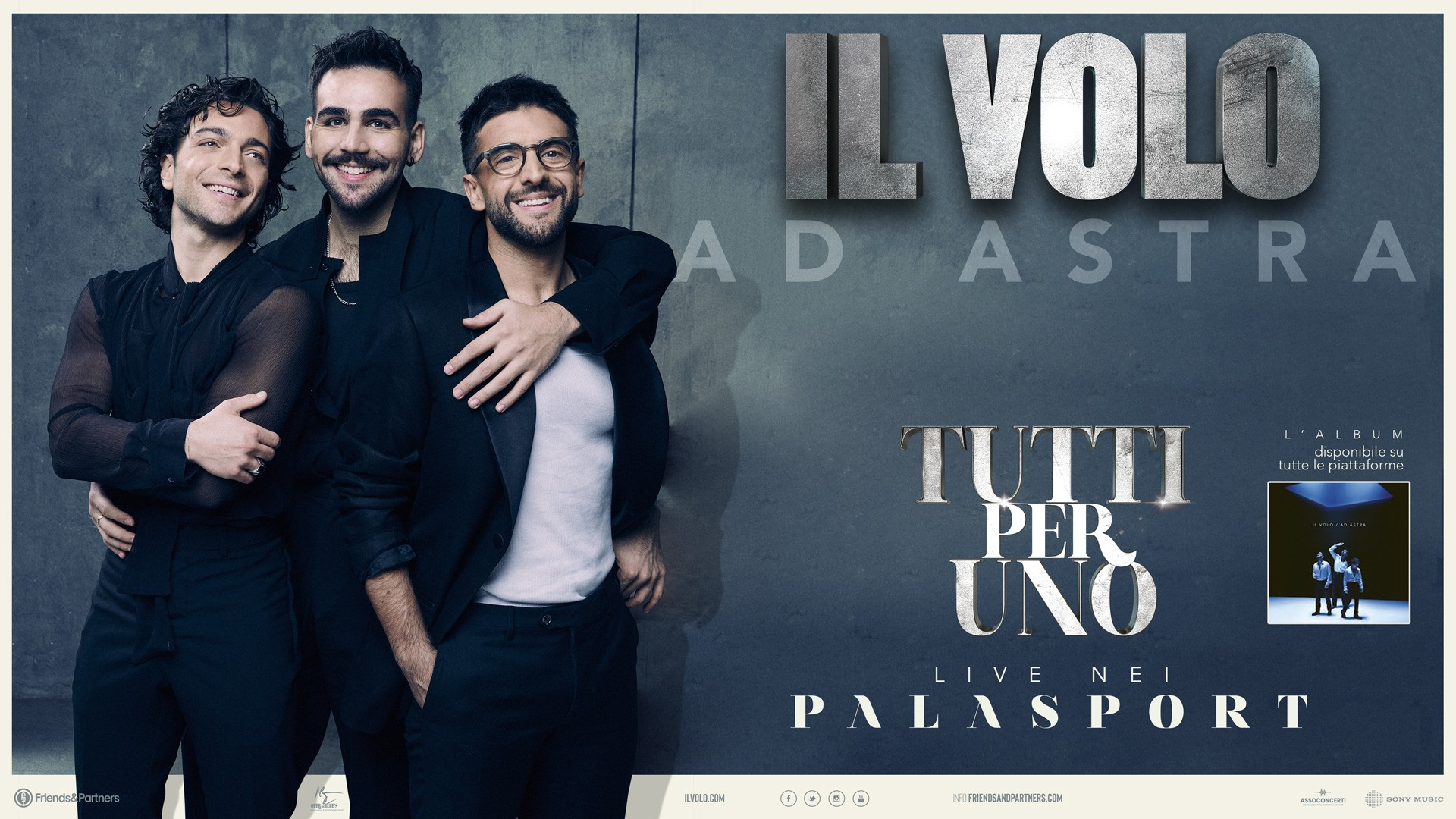 foto IL VOLO | ANNUNCIATO IL NUOVO TOUR NEI PALASPORT