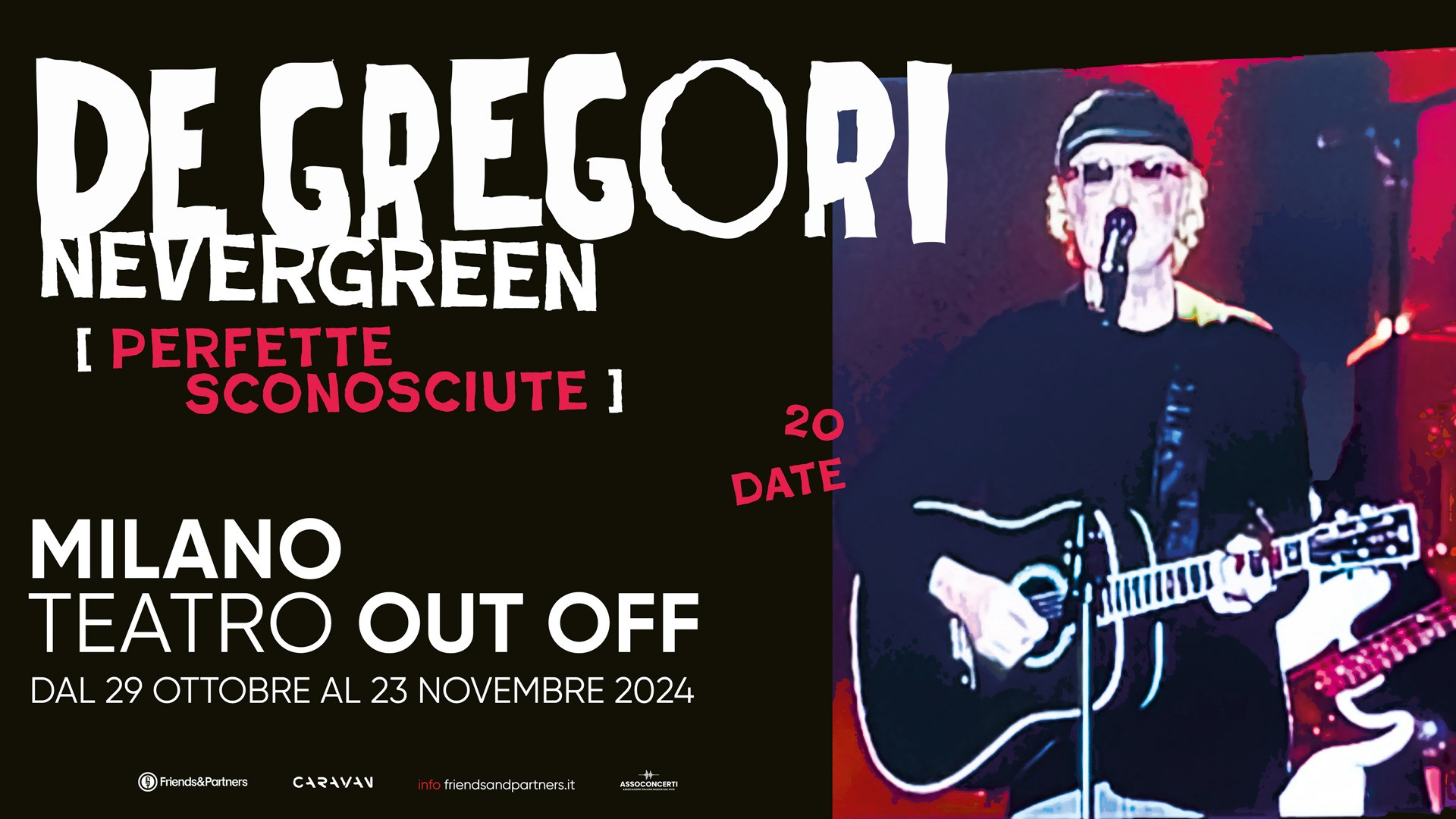 foto FRANCESCO DE GREGORI | ANNUNCIATI 20 CONCERTI AL TEATRO OUT OFF DI MILANO