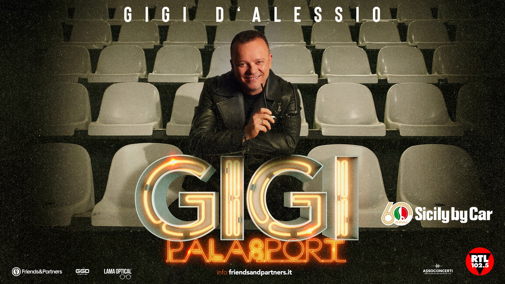 foto GIGI D'ALESSIO | RADDOPPIA IL PALASPORT DI ROMA E ANNUNCIA BARI