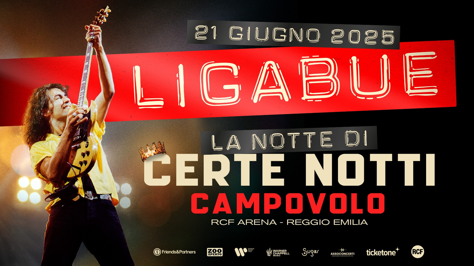 foto LIGABUE | LA NOTTE DI CERTE NOTTI, 21 GIUGNO 2025 CAMPOVOLO - RCF ARENA DI REGGIO EMILIA