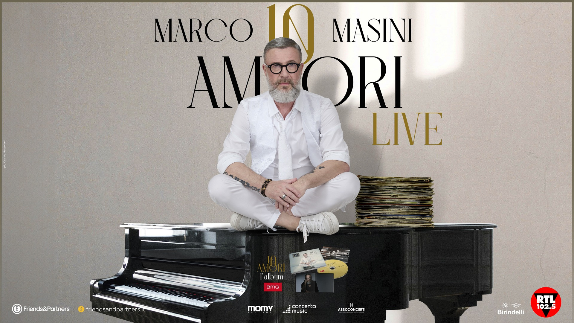 foto MARCO MASINI | “10 AMORI” DISPONIBILE A SORPRESA DA OGGI ANCHE SU TUTTE LE PIATTAFORME DIGITALI