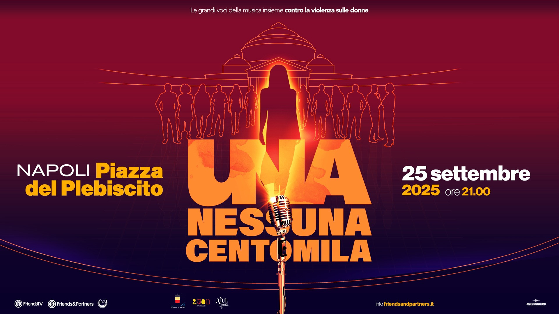 foto UNC | L’EVENTO SIMBOLO CONTRO LA VIOLENZA SULLE DONNE ARRIVA A NAPOLI IN PIAZZA DEL PLEBISCITO