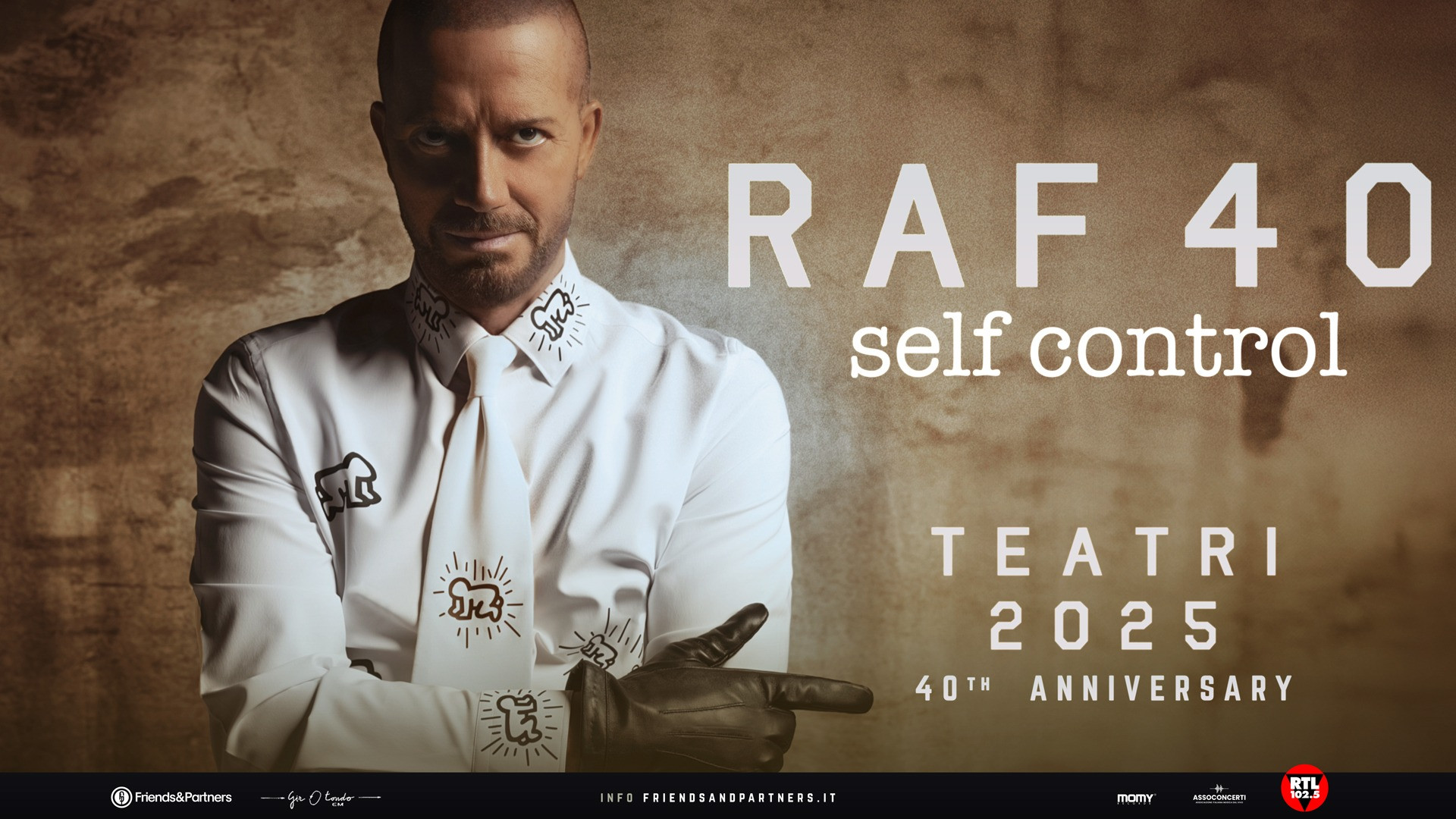 foto RAF | ANNUNCIATO IL "SELF CONTROL 40th ANNIVERSARY - TOUR TEATRALE"