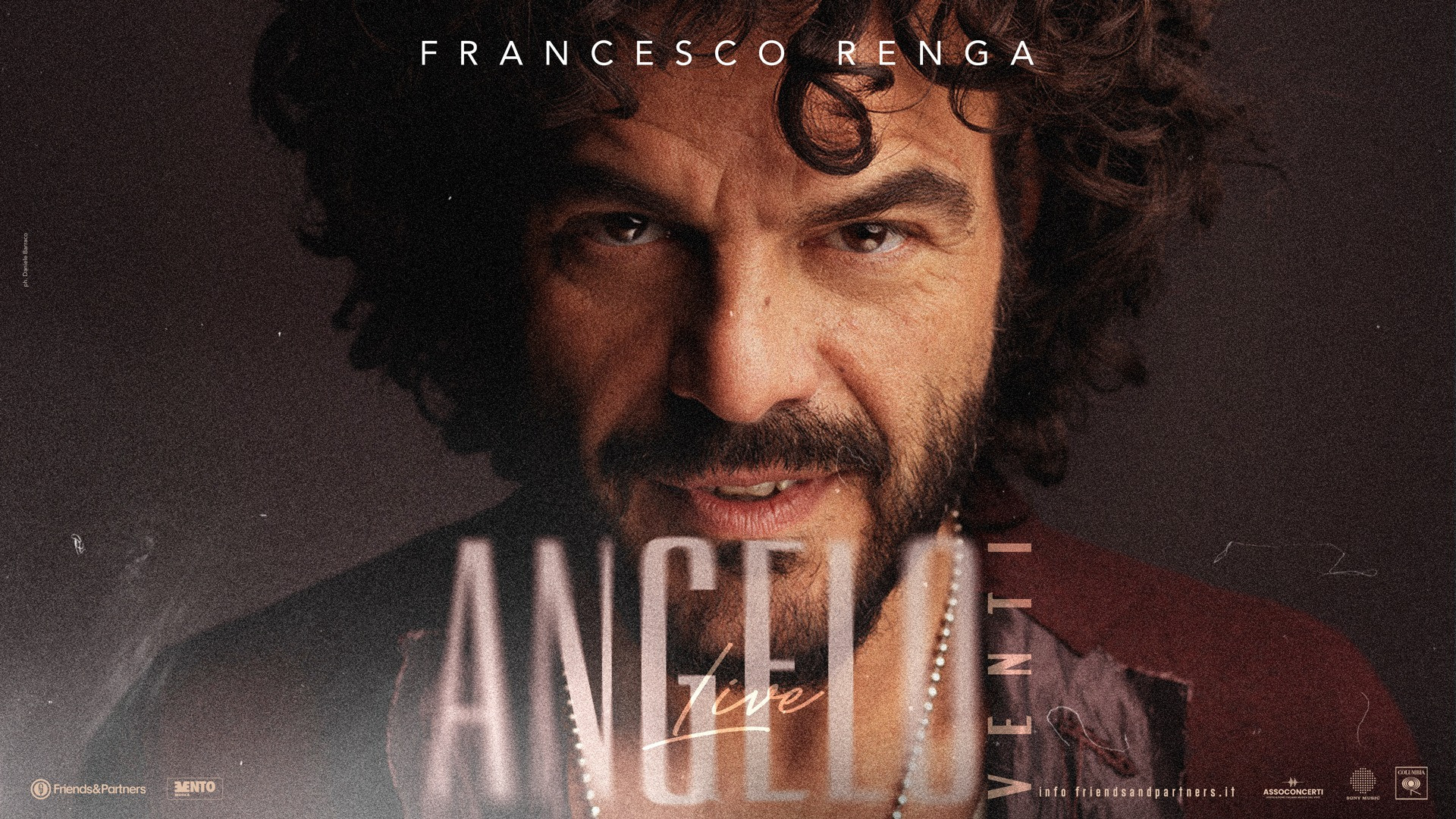 FRANCESCO RENGA | ANNUNCIATO IL TOUR "ANGELO-VENTI" PER CELEBRARE I 20 ANNI  DI "ANGELO" | News | Friends & Partners