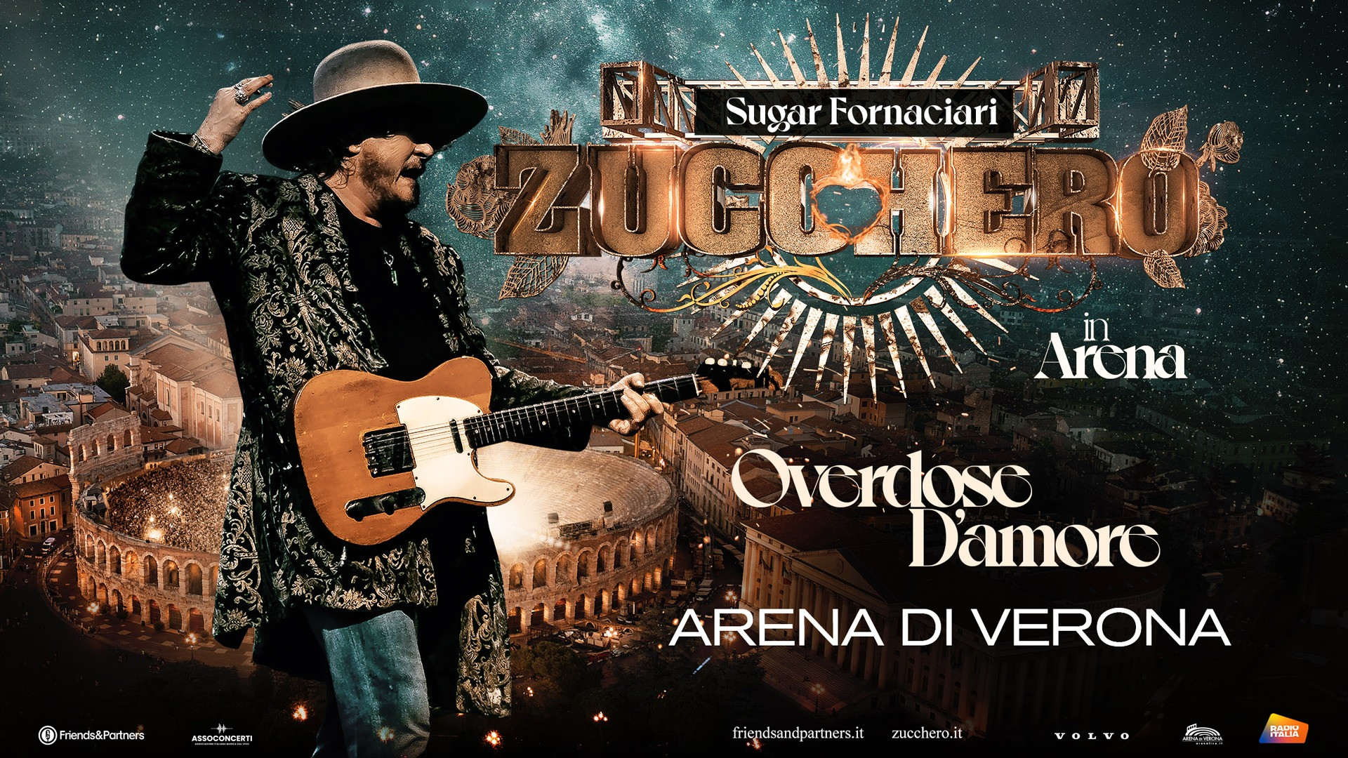 foto ZUCCHERO 7 NUOVI IMPERDIBILI SHOW ALL’ARENA DI VERONA