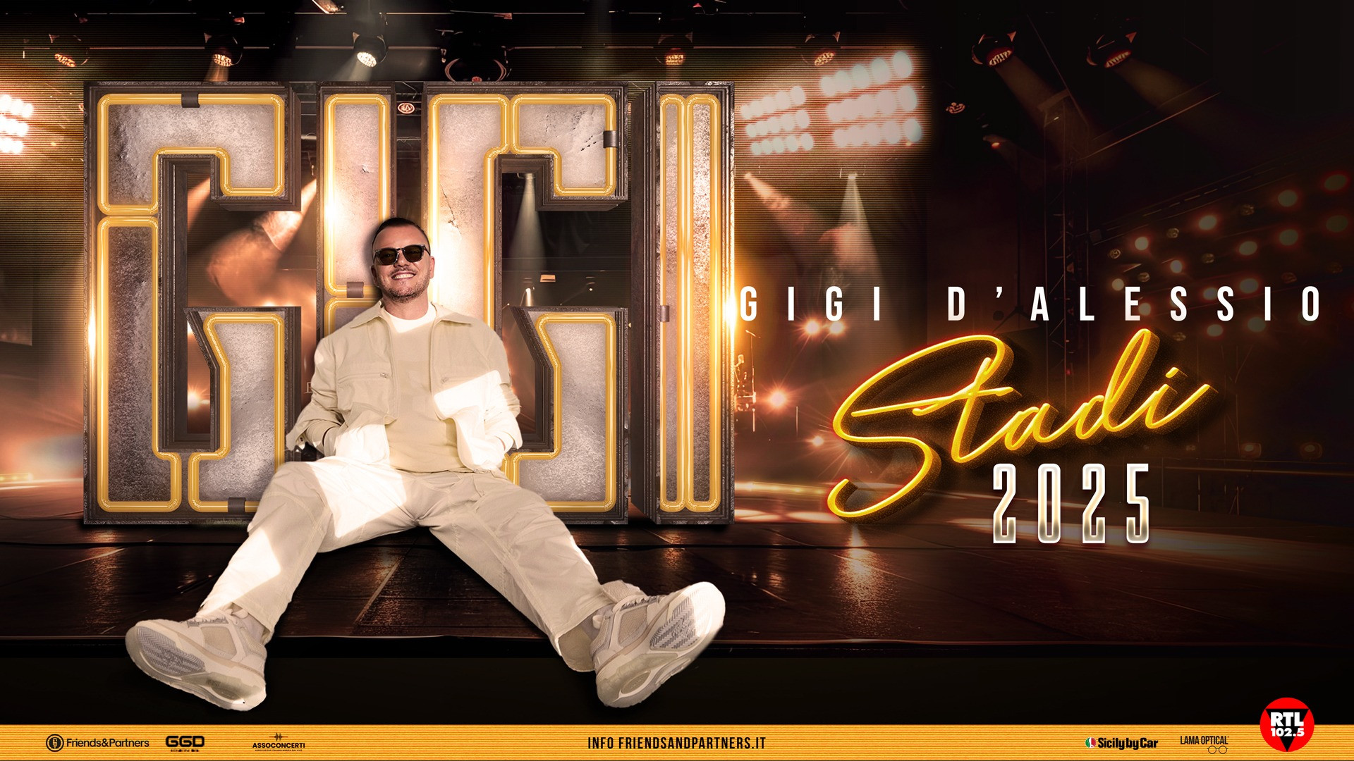 foto GIGI D'ALESSIO | SOLD OUT LA PRIMA DATA DI NAPOLI, RADDOPPIA L'APPUNTAMENTO A PALERMO
