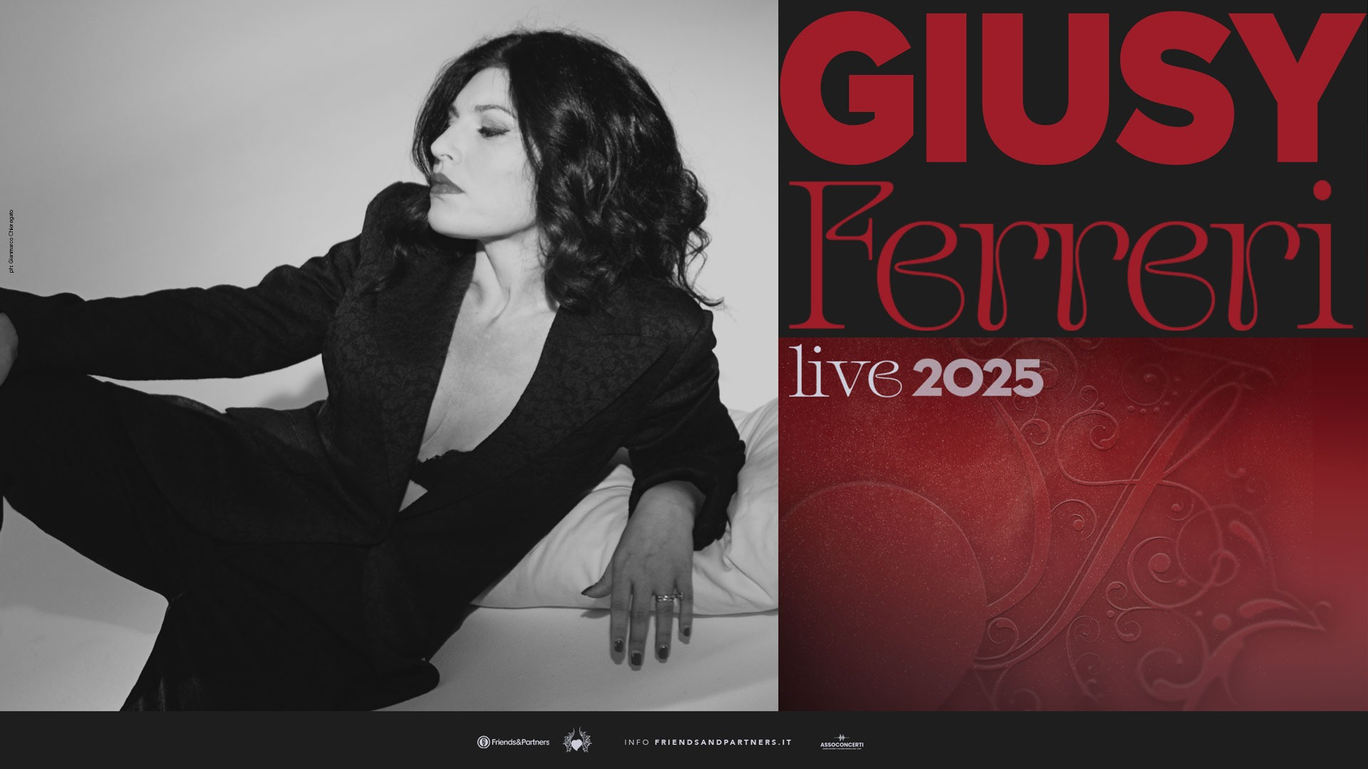 foto GIUSY FERRERI | QUEST’ESTATE TORNA IN TOUR CON “LIVE 2025”  ANNUNCIATE LE PRIME DATE!