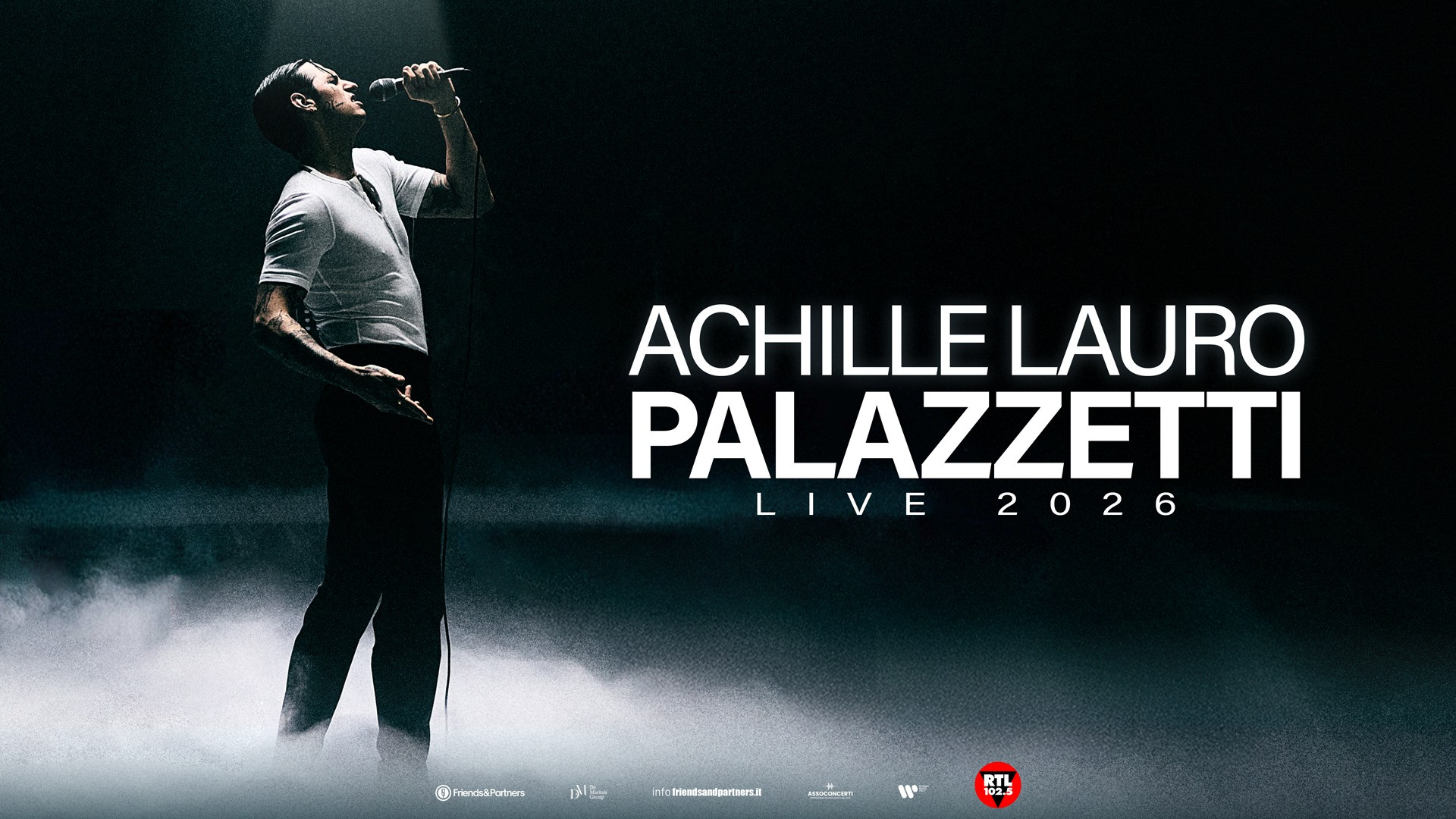foto ACHILLE LAURO | ANNUNCIA OGGI NUOVI SOLD OUT E IL RADDOPPIO DEI PALAZZETTI 2026