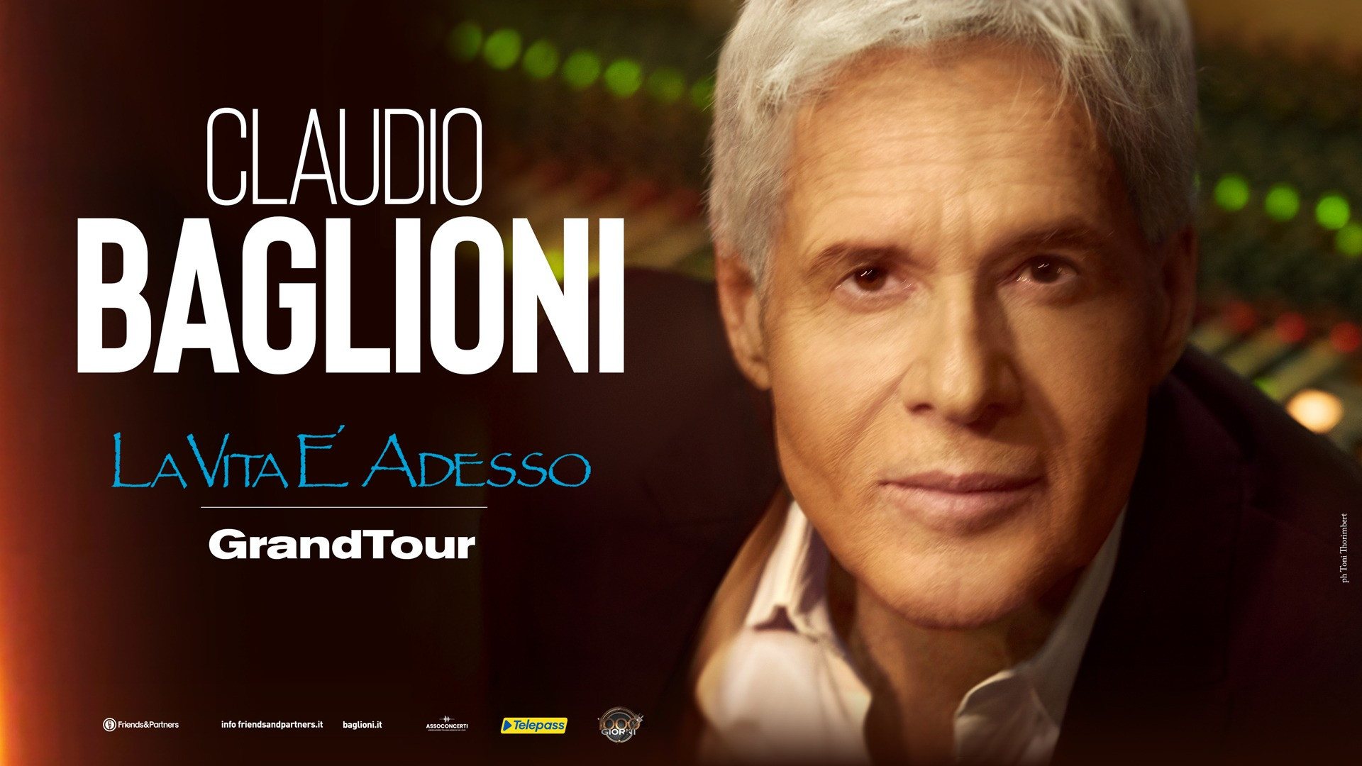 foto CLAUDIO BAGLIONI | RADDOPPIANO ANCHE LE DATE DI SIRACUSA E TAORMINA DEL “GrandTour LA VITA È ADESSO”