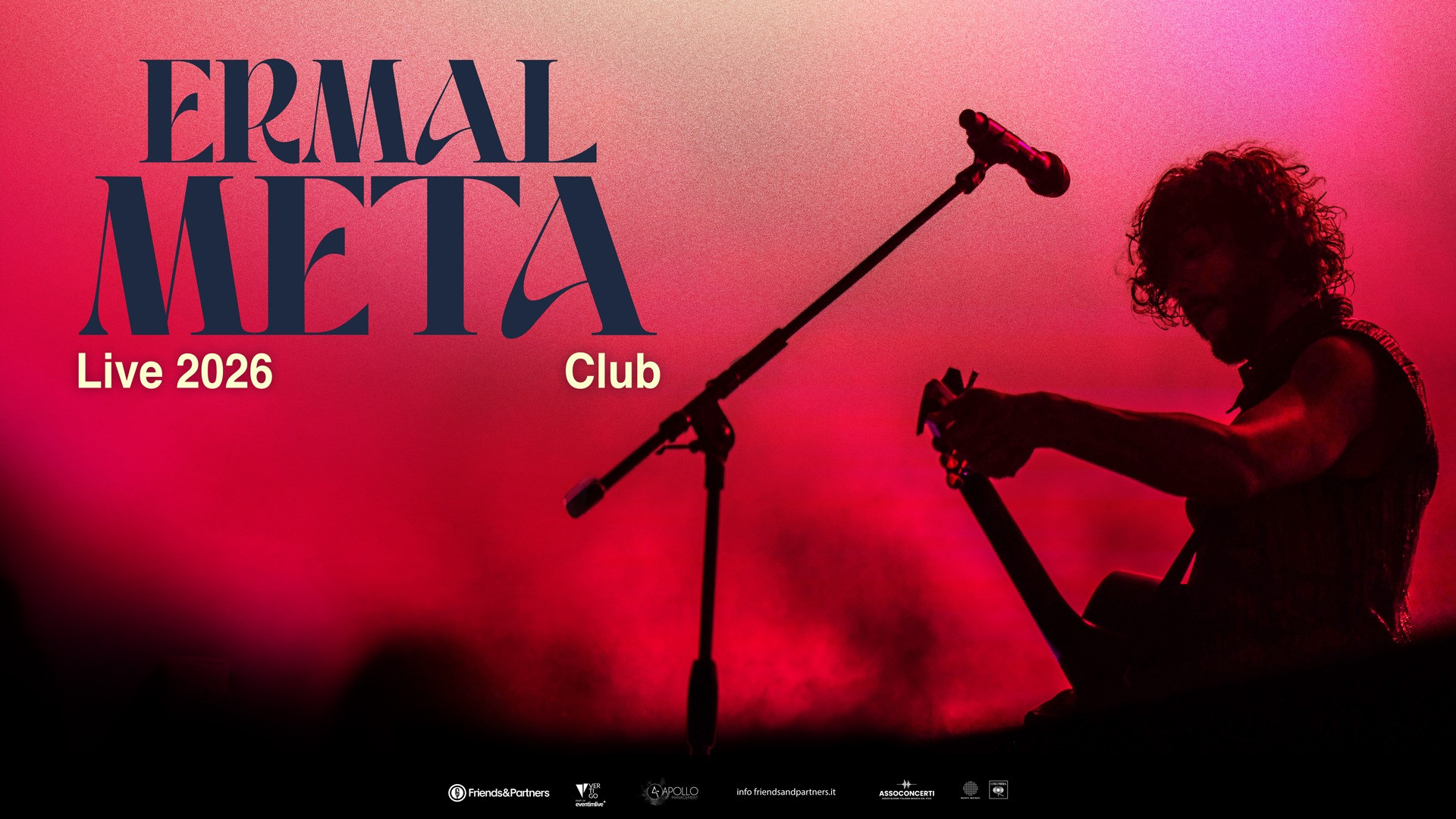 foto ERMAL META | ANNUNCIA IL TOUR NEI CLUB A MAGGIO 2026