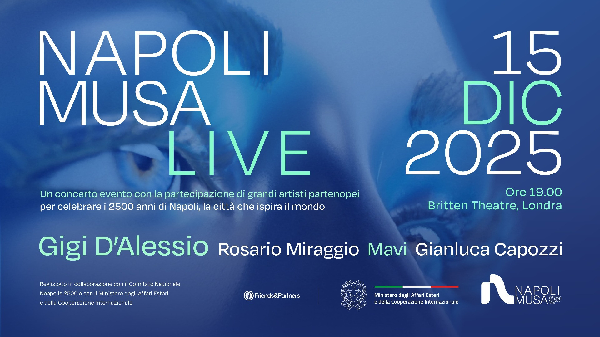 foto NAPOLI MUSA LIVE | DOPO IL SUCCESSO DI PIAZZA DEL PLEBISCITO ARRIVA A LONDRA