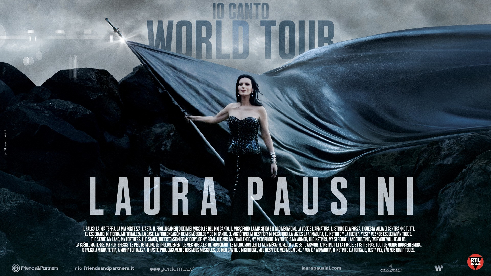 foto LAURA PAUSINI | IO CANTO WORLD TOUR, RADDOPPIANO 4 PALAZZETTI