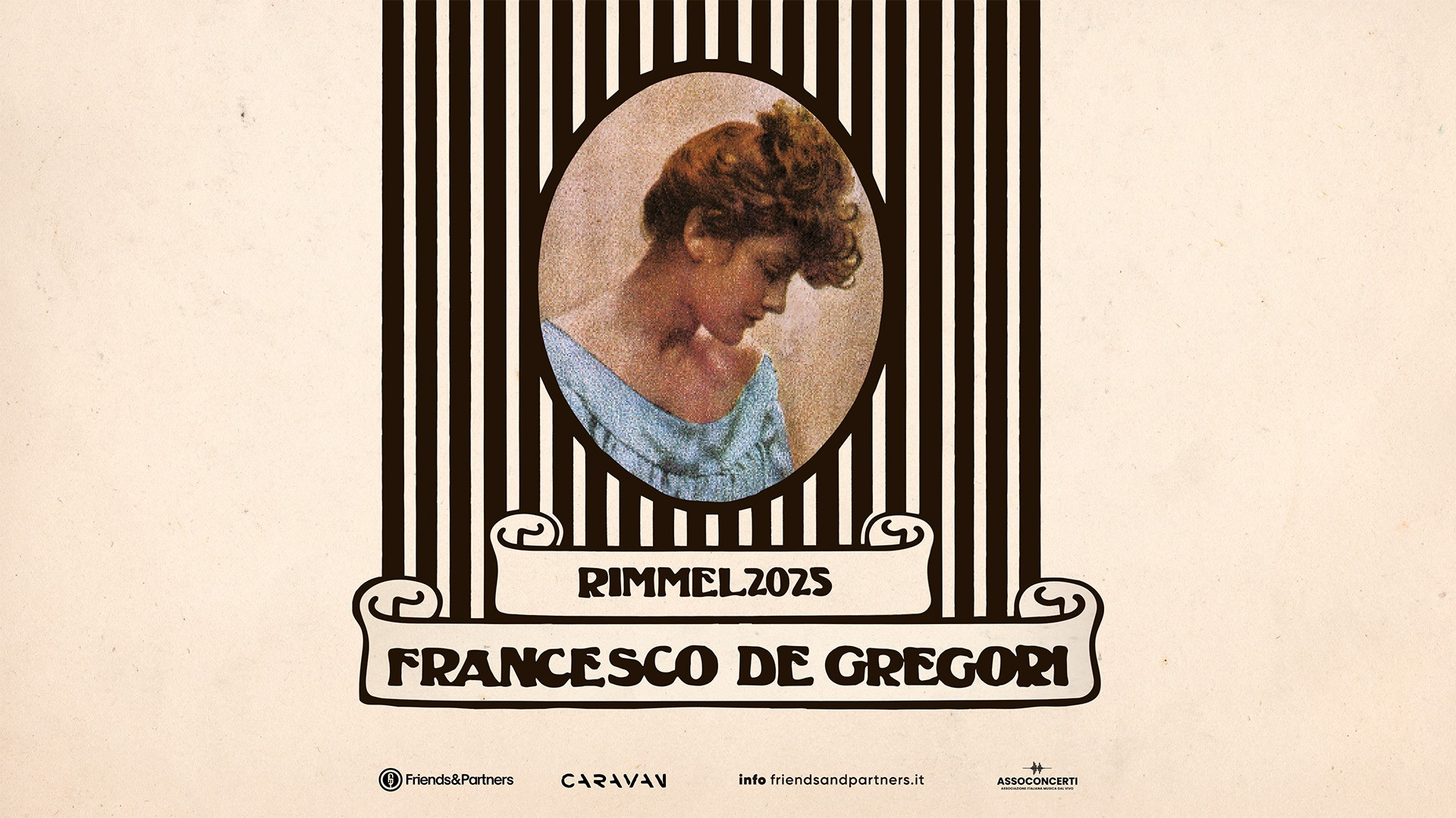 foto DE GREGORI | PROSEGUE IL TOUR DEDICATO ALL'ALBUM "RIMMEL", DAL 23 GENNAIO NEI CLUB DI TUTTA ITALIA