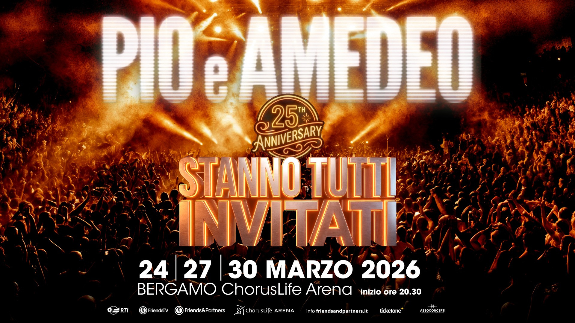 foto PIO E AMEDEO | ANNUNCIANO 'STATE TUTTI INVITATI', TRE SERATE EVENTO ALLA CHORUSLIFE ARENA DI BERGAMO