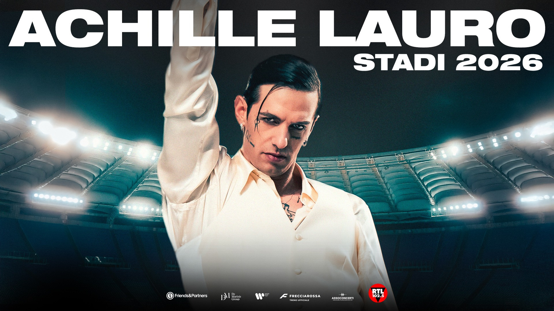 foto ACHILLE LAURO | CONQUISTA ROMA, LA DATA EVENTO Comuni Immortali ALLO STADIO OLIMPICO È SOLD OUT