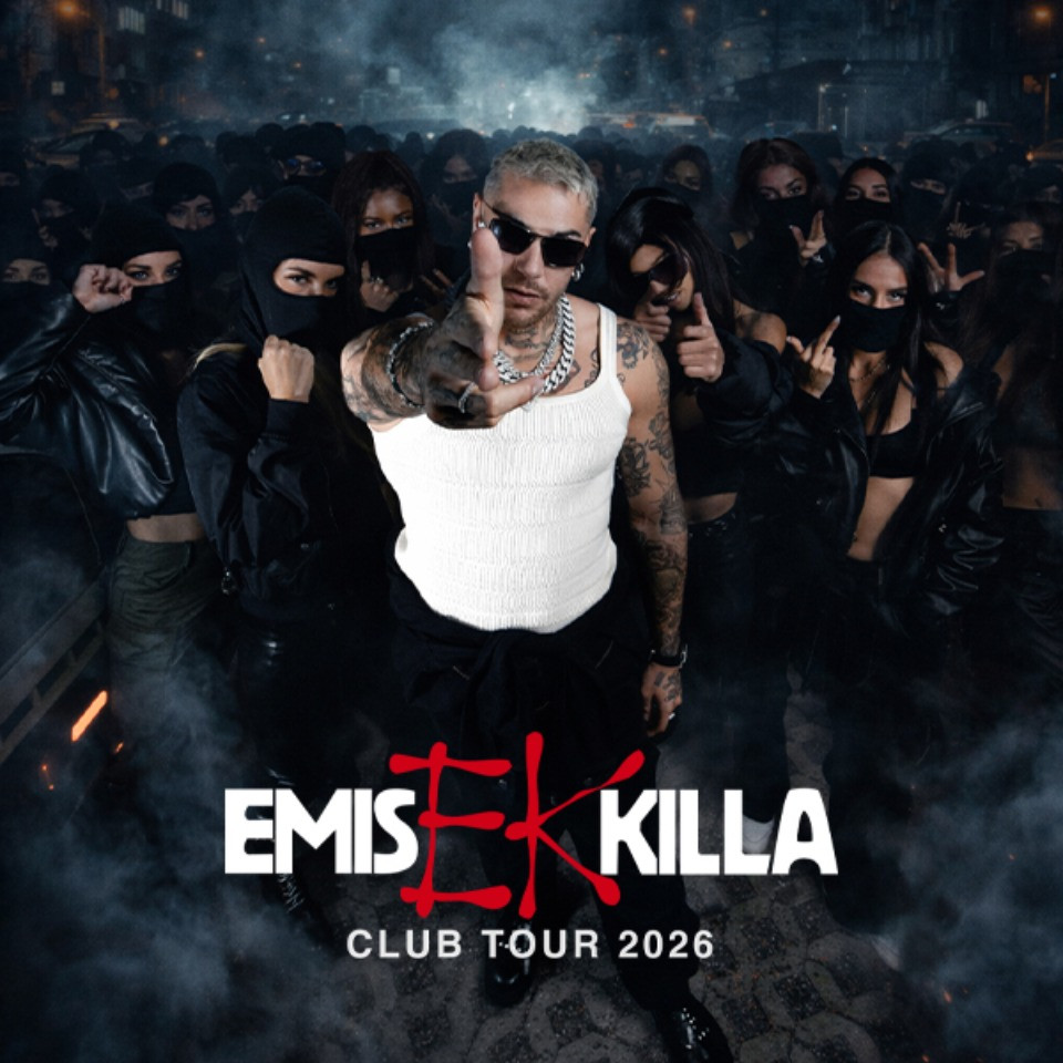 foto EMIS KILLA | SI AGGIUNGONO 3 APPUNTAMENTI IN EUROPA AL CLUB TOUR 2026