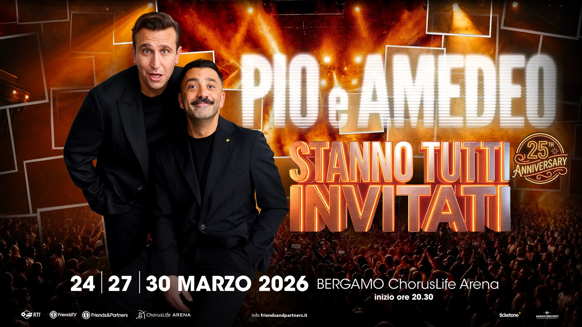 foto PIO E AMEDEO | ANNUNCIATI GLI OSPITI DELLE TRE SERATE EVENTO 'STANNO TUTTI INVITATI'