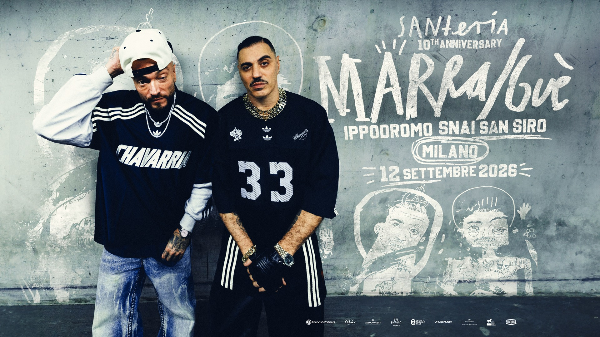 foto MARRA / GUE' - SANTERIA 10TH ANNIVERSARY - 12 SETTEMBRE ALL'IPPODROMO SNAI SAN SIRO
