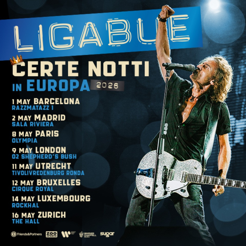 foto LIGABUE | AL VIA DOMANI DA BARCELLONA IL TOUR EUROPEO CERTE NOTTI IN EUROPA