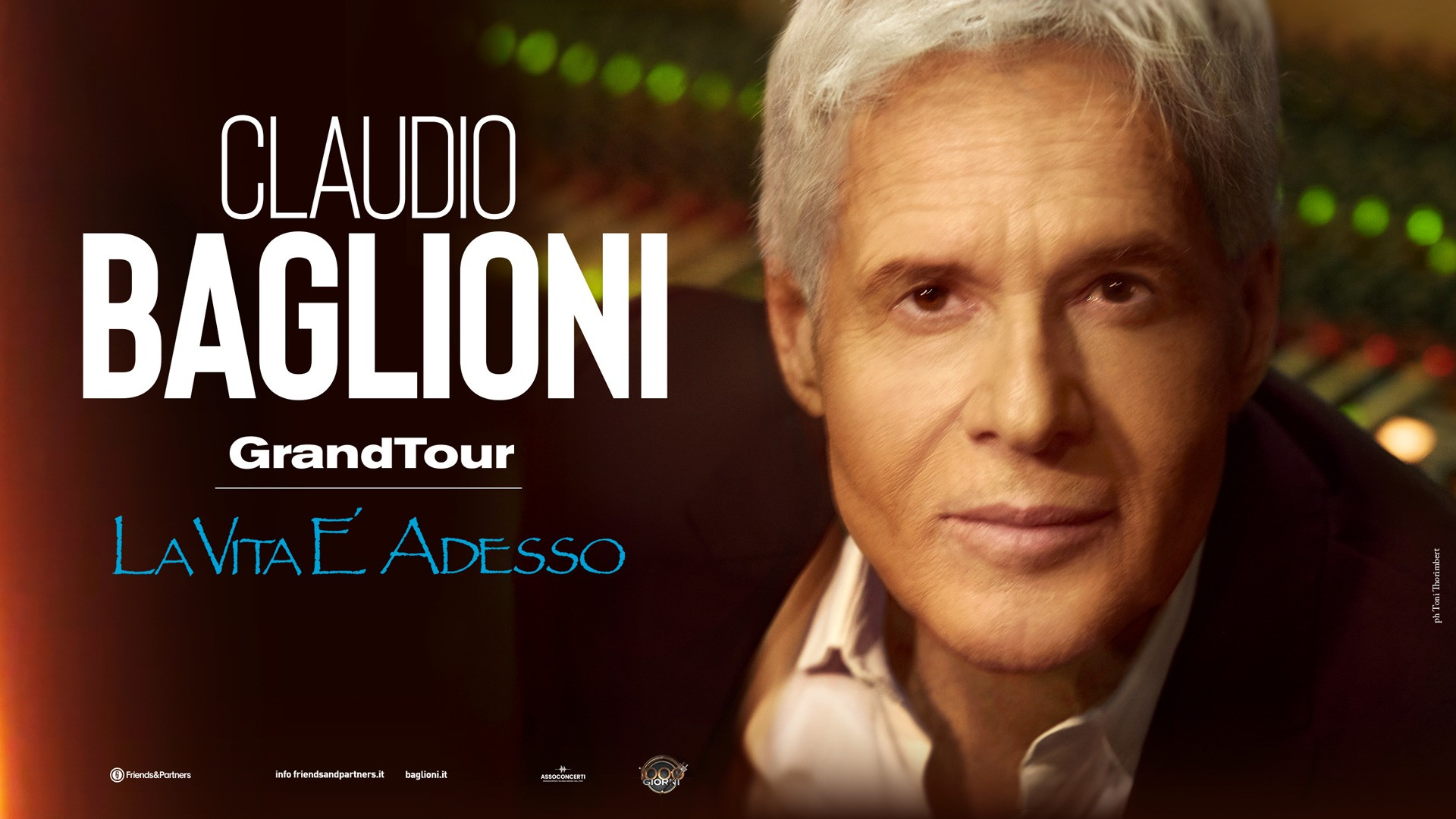foto C. BAGLIONI | POSTICIPATO AL 2027 “GrandTour LA VITA È ADESSO” PER UNA POLMONITE INTERSTIZIALE ACUTA