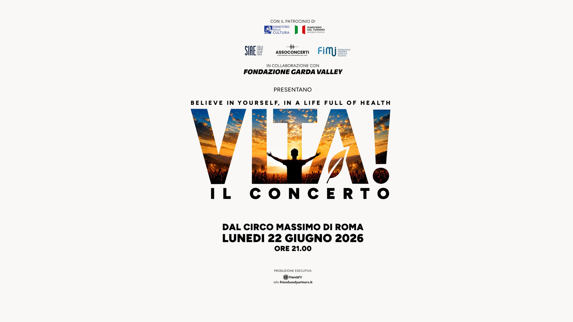 foto VITA! | IL 22 GIUGNO IL CONCERTO-EVENTO AL CIRCO MASSIMO DI ROMA CON UN CAST DI ARTISTI STRAORDINARI